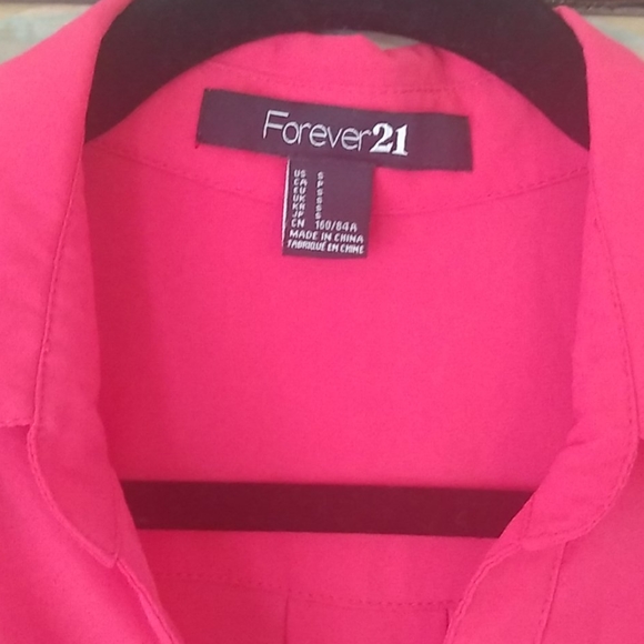 Coral Shirt Dress - Picture 3 of 5